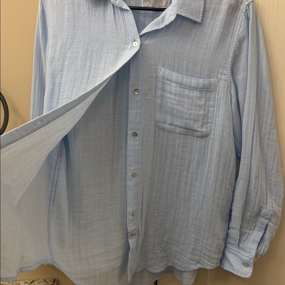 Rails Light Blue Casual Button-Down Shirt NWOT - Picture 9 of 12